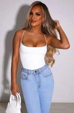 Y.Z NEW ARRIVALS Elena Bodysuit - White