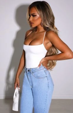 Y.Z NEW ARRIVALS Elena Bodysuit - White