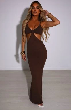 T.T Elianna Maxi Dress - Chocolate