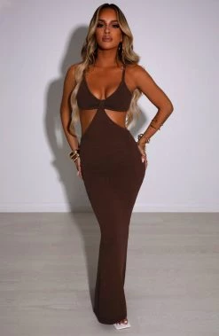 T.T Elianna Maxi Dress - Chocolate