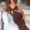 T.T Elianna Maxi Dress - Chocolate