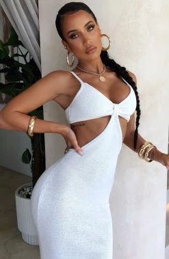 T.T BACK IN Elianna Maxi Dress - White