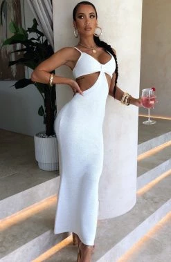 T.T BACK IN Elianna Maxi Dress - White