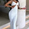 T.T BACK IN Elianna Maxi Dress - White