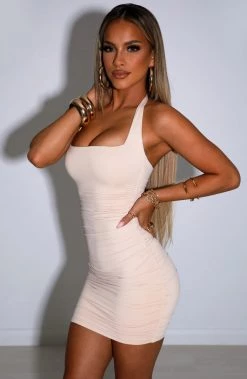 M.T Erika Mini Dress - Nude NEW ARRIVALS