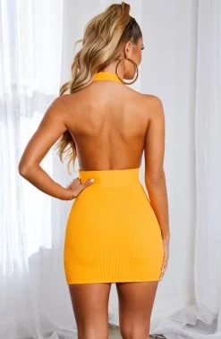 L.F Evanna Bandage Mini Dress - Tangerine