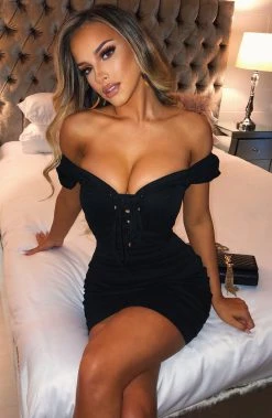 Z.Y Gabrielle Mini Dress - Black