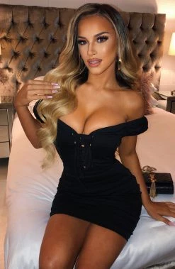 Z.Y Gabrielle Mini Dress - Black