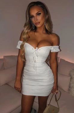 Z.Y Gabrielle Mini Dress - White BACK IN