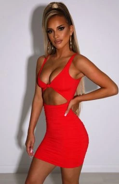 L.F NEW ARRIVALS Gia Mini Dress - Red