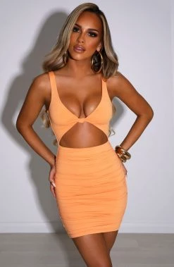 L.F Gia Mini Dress - Tangerine NEW ARRIVALS