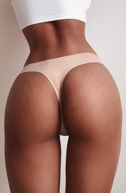 L.F NEW ARRIVALS Seamless Thong - Nude