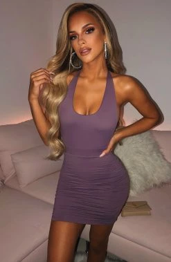 L.F NEW ARRIVALS Anita Mini Dress - Chocolate