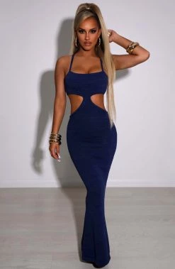 T.T Helenika Maxi Dress - Navy NEW ARRIVALS