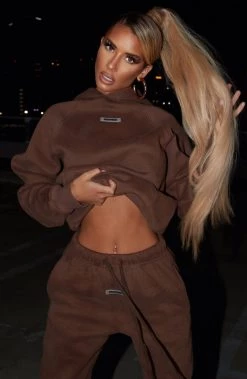 M.T Ivy Luxe Hoodie - Chocolate NEW ARRIVALS