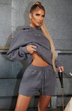 M.T Ivy Luxe Hoodie - Charcoal