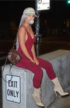 P.S Tops Shani Grimmond X Babyboo - High Class Bodysuit - Burgundy