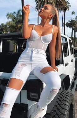 P.S Shani Grimmond X Babyboo - High End Bodysuit - White