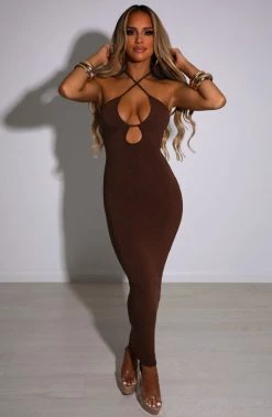 L.F Indria Maxi Dress - Chocolate