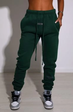 M.T NEW ARRIVALS Ivy Luxe Trackpant - Emerald