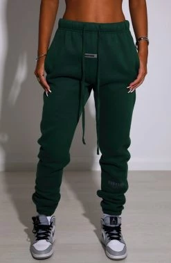 M.T NEW ARRIVALS Ivy Luxe Trackpant - Emerald