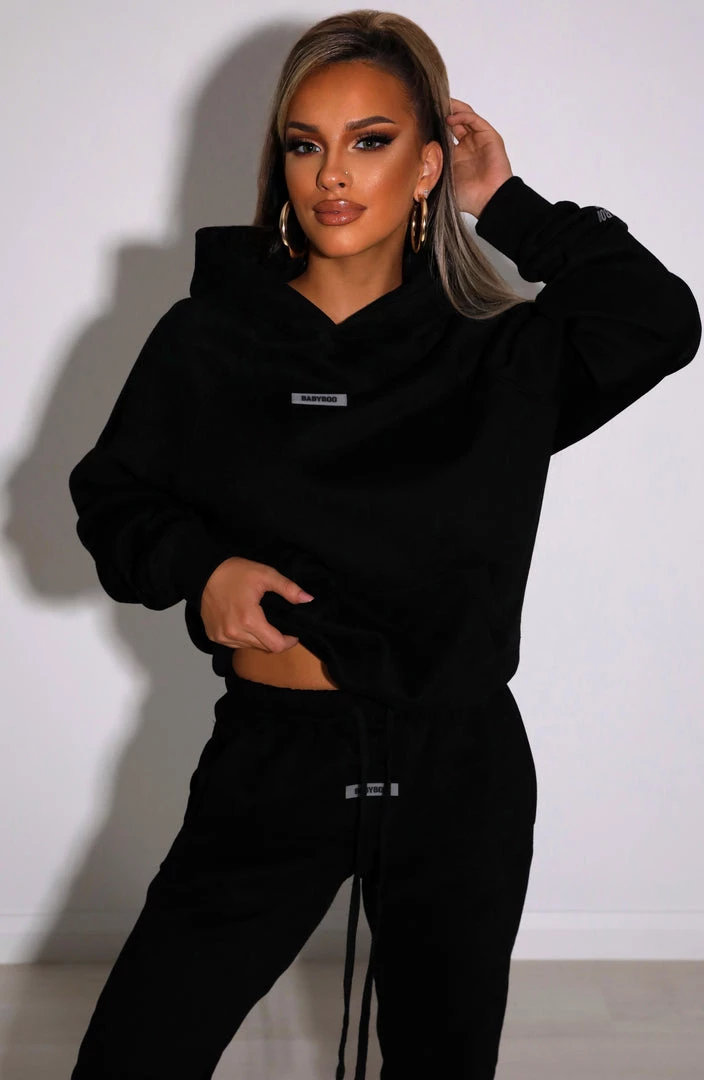M.T Ivy Luxe Hoodie - Black NEW ARRIVALS