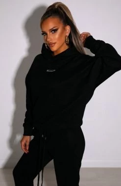 M.T Ivy Luxe Hoodie - Black NEW ARRIVALS