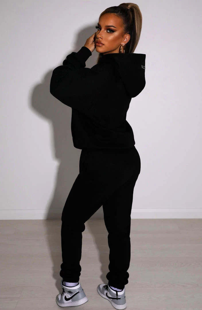 M.T Ivy Luxe Hoodie - Black NEW ARRIVALS