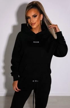 M.T Ivy Luxe Hoodie - Black NEW ARRIVALS