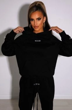 M.T Ivy Luxe Hoodie - Black NEW ARRIVALS