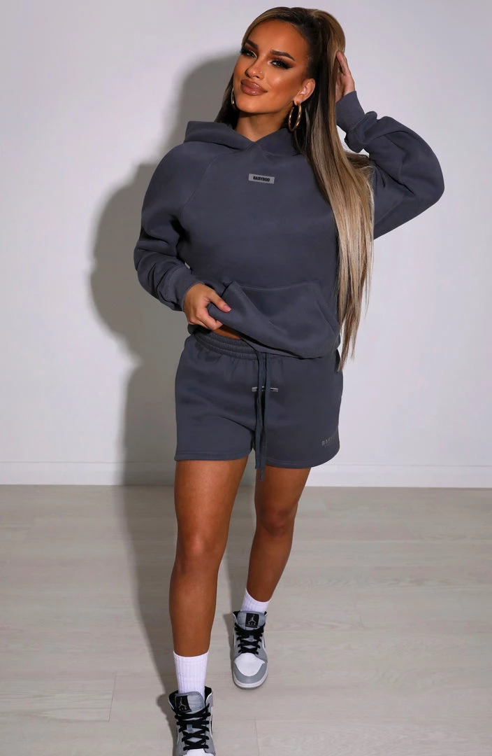 M.T Ivy Luxe Hoodie - Charcoal
