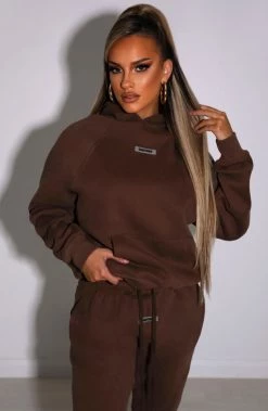 M.T Ivy Luxe Hoodie - Chocolate NEW ARRIVALS