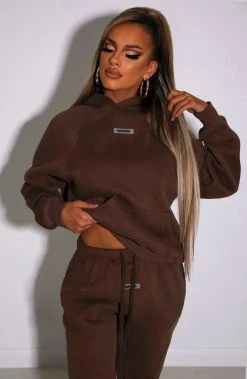 M.T Ivy Luxe Hoodie - Chocolate NEW ARRIVALS