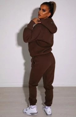 M.T Ivy Luxe Hoodie - Chocolate NEW ARRIVALS