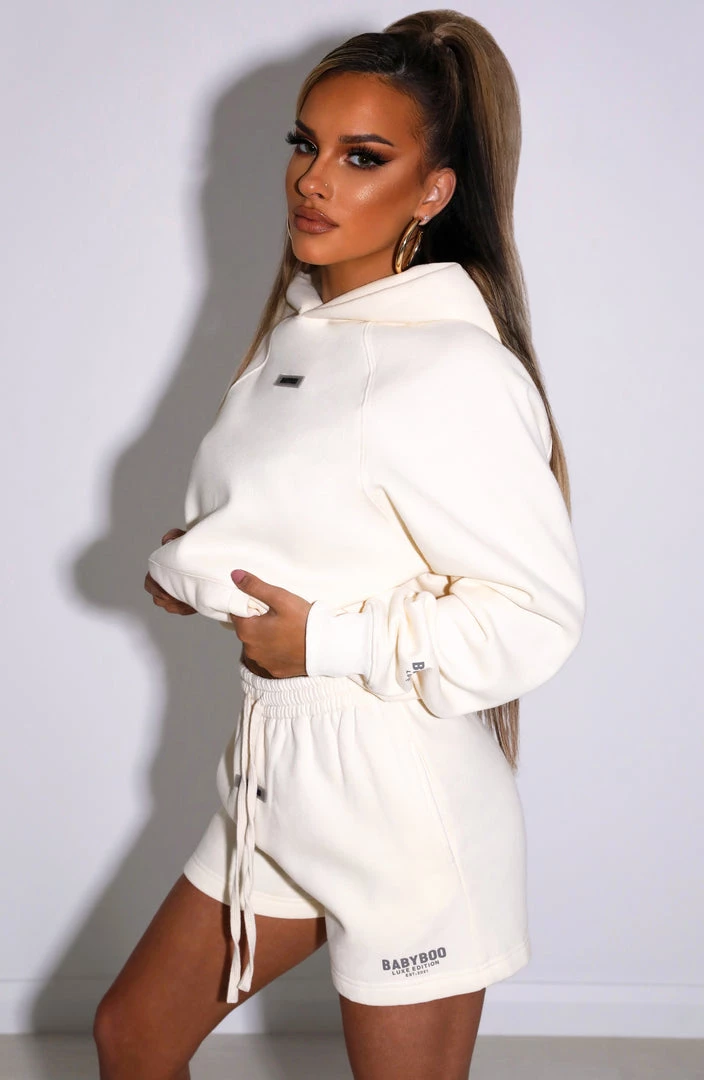 M.T Ivy Luxe Hoodie - Cream