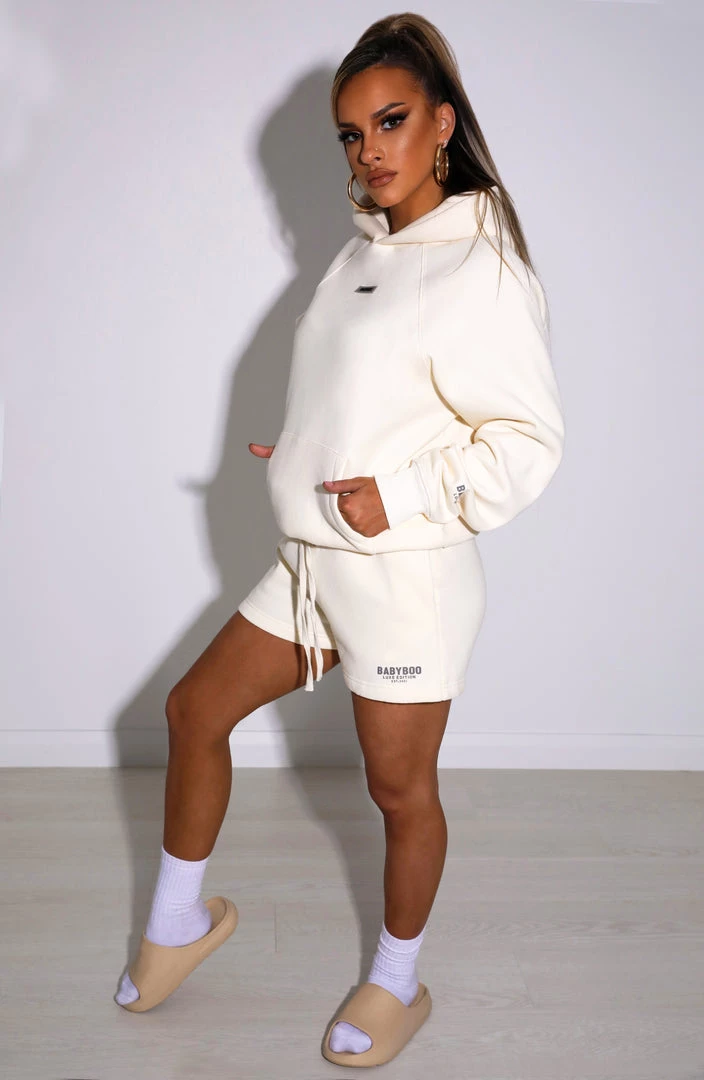 M.T Ivy Luxe Hoodie - Cream