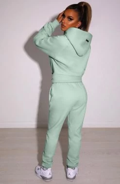 M.T Ivy Luxe Hoodie - Sage NEW ARRIVALS