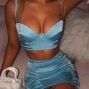 C.F BACK IN Jade Top - Baby Blue