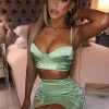 C.F Jade Top - Moss Green BACK IN