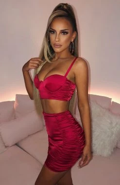 C.F Jade Skirt - Red