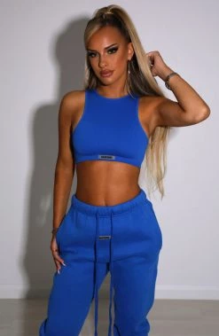 S.L NEW ARRIVALS Jae Luxe Crop - Electric Blue
