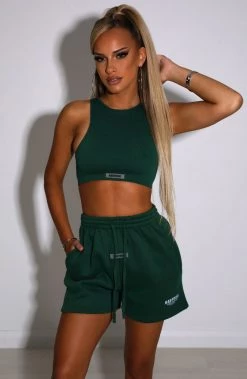 M.T Cora Luxe Shorts - Emerald NEW ARRIVALS