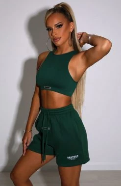 M.T Cora Luxe Shorts - Emerald NEW ARRIVALS