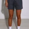 M.T NEW ARRIVALS Cora Luxe Shorts - Charcoal