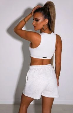 M.T Cora Luxe Shorts - Grey NEW ARRIVALS