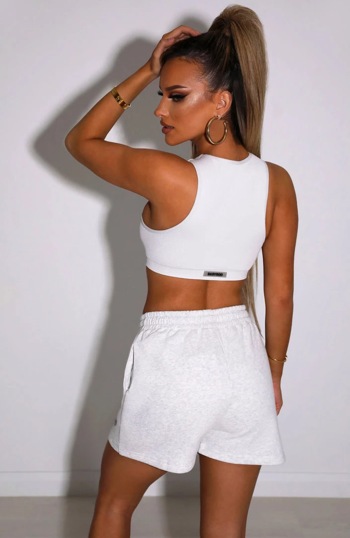 M.T Cora Luxe Shorts - Grey NEW ARRIVALS