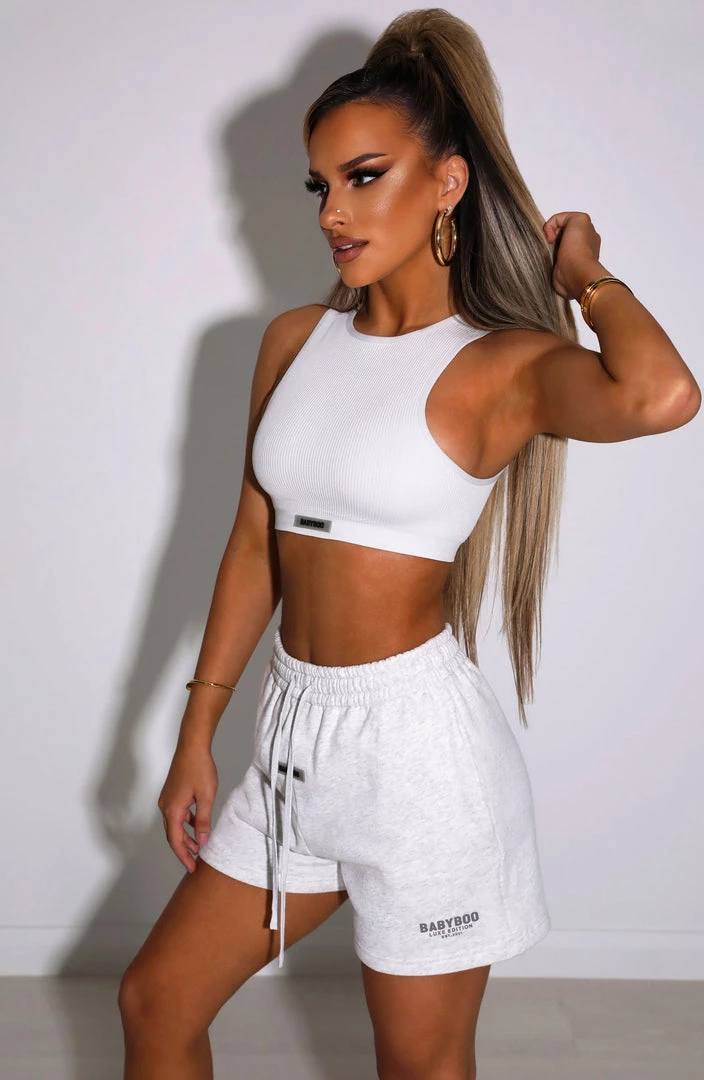 M.T Cora Luxe Shorts - Grey NEW ARRIVALS