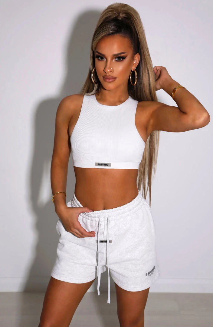 M.T Cora Luxe Shorts - Grey NEW ARRIVALS