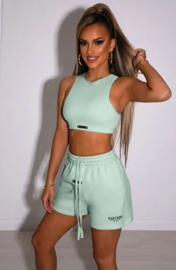 M.T Cora Luxe Shorts - Sage