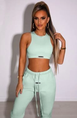 S.L Jae Luxe Crop - Sage